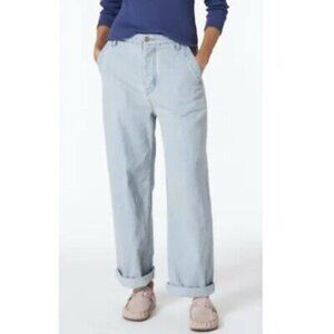 XiRENA Baylor Wide Leg Slouch Button Fly Single Back Pocket Slant Pockets Jeans